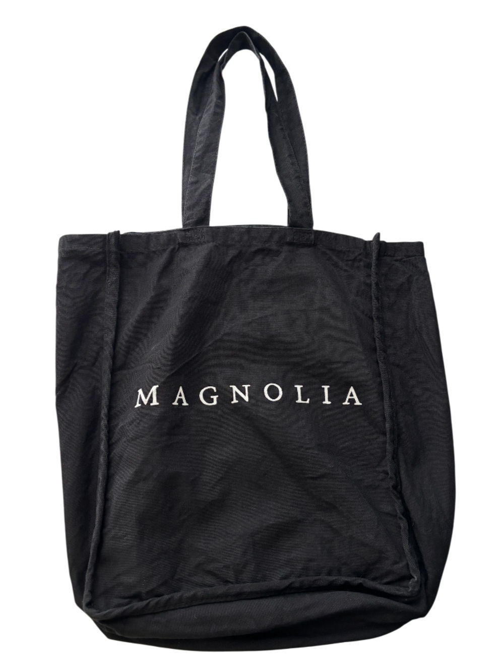 Magnolia Silos | Black Reusable Tote Bag | Waco Texas Market Shopper Travel Bag - Picture 5 of 6